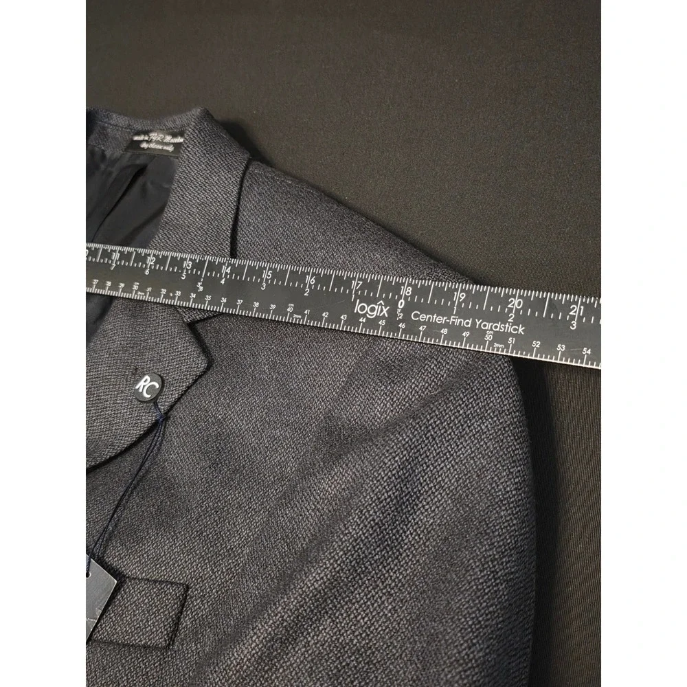 Chereskin 44R 100% Lambswool Blazer Charcoal Gray 3-Button Sport Coat Jacket Men